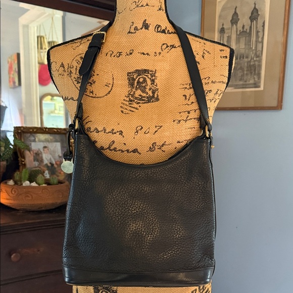 Dooney & Bourke Vintage 90s Y2K Black Pebbled Leather Shoulder Bag - Picture 4 of 14